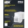 Датчик движения ДД-012 1100Вт 180град 12м IP44 белый IEK