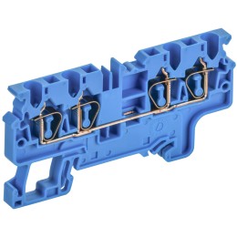 ARMAFIX Клемма пружинная CX2.5-4 BU 2,5мм2 четырехконтактная синяя IEK
