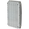 TEKFOR Корпус пластиковый ЩРВ-П-36 IP41 черная прозрачная дверь IEK
