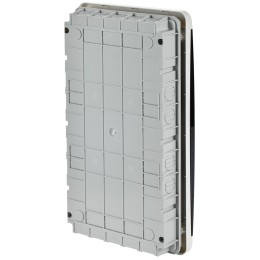 TEKFOR Корпус пластиковый ЩРВ-П-36 IP41 черная прозрачная дверь IEK