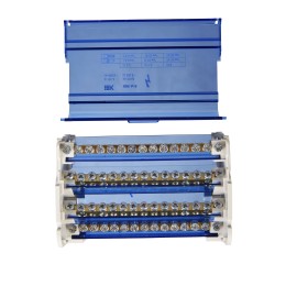 Шины на DIN-рейку в корпусе (кросс-модуль) ШНК 4х15 3L+PEN IEK