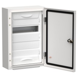 TITAN 5 Корпус металлический ЩРн-24 (1х24) 460х310х140мм IP54 белый (одна дверь) IEK