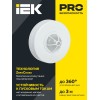 Датчик движения ДД-024 1100Вт 120-360град 6м IP33 белый IEK