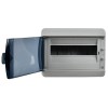 TEKFOR Корпус пластиковый КМПн-12 IP65 черная прозрачная дверь IEK