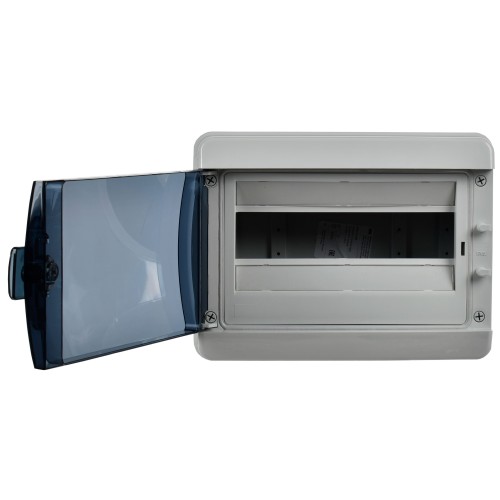 TEKFOR Корпус пластиковый КМПн-12 IP65 черная прозрачная дверь IEK