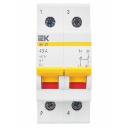 KARAT Выключатель нагрузки (мини-рубильник) ВН-32 2P 40А IEK