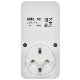 РТЭ-6 Розетка-таймер электронный 1мин 24ч 16А IP20 IEK
