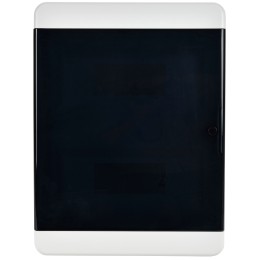 TEKFOR Корпус пластиковый ЩРВ-П-24 IP41 черная прозрачная дверь IEK