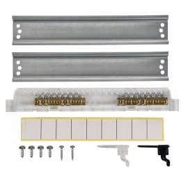 UNION Compact Корпус пластиковый ЩРН-П-18 IP41 черная прозрачная дверь IEK