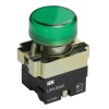 Индикатор LAY5-BU63 d=22мм зеленый IEK
