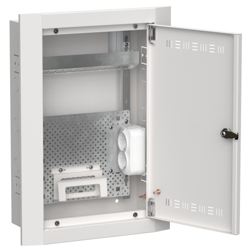TITAN 5 Корпус мультимедиа ЩРв-24 (1х24) 505х365х130мм IP30 белый IEK