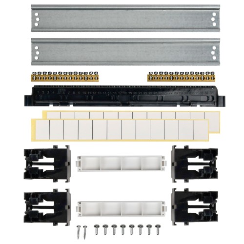 TEKFOR Корпус пластиковый ЩРН-П-24 IP41 черная прозрачная дверь IEK