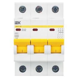 KARAT Автоматический выключатель ВА47-29 3P D 32А 4,5кА IEK