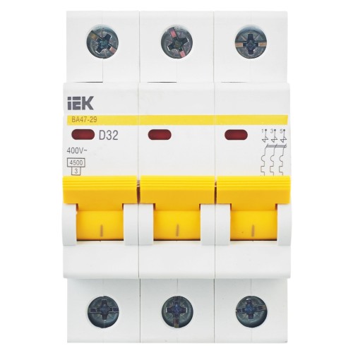 KARAT Автоматический выключатель ВА47-29 3P D 32А 4,5кА IEK