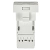 Розетка компьютерная РКИ-10-00-П RJ-45 UTP кат.5e (на 1 модуль) ПРАЙМЕР белая IEK