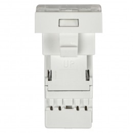 Розетка компьютерная РКИ-10-00-П RJ-45 UTP кат.5e (на 1 модуль) ПРАЙМЕР белая IEK