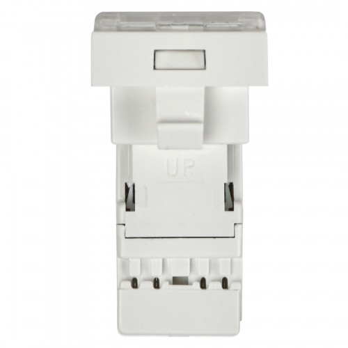 Розетка компьютерная РКИ-10-00-П RJ-45 UTP кат.5e (на 1 модуль) ПРАЙМЕР белая IEK