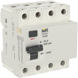 ARMAT Выключатель дифференциального тока R10N 4P 63А 300мА тип AC