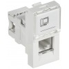 Розетка компьютерная РКИ-10-00-П RJ-45 UTP кат.5e (на 1 модуль) ПРАЙМЕР белая IEK
