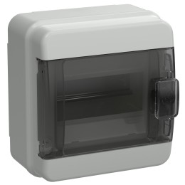 TEKFOR Корпус пластиковый КМПн-6 IP65 черная прозрачная дверь IEK