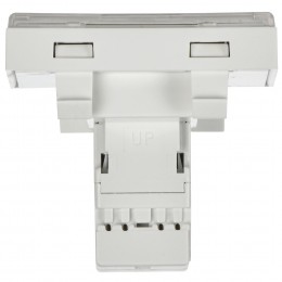 Розетка компьютерная РКИ-20-00-П RJ-45 UTP кат.5e (на 2 модуля) ПРАЙМЕР белая IEK