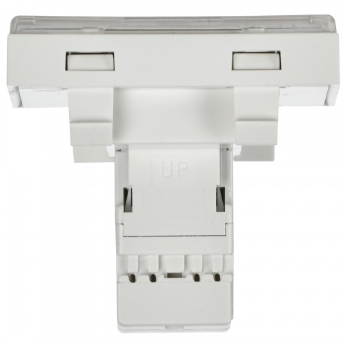 Розетка компьютерная РКИ-20-00-П RJ-45 UTP кат.5e (на 2 модуля) ПРАЙМЕР белая IEK