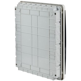 TEKFOR Корпус пластиковый ЩРВ-П-54 IP41 черная прозрачная дверь IEK