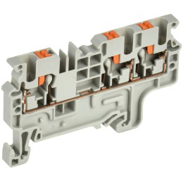 ARMAFIX Клемма пружин. Push-in CP-MC 3 вывода 2,5мм2 серая IEK