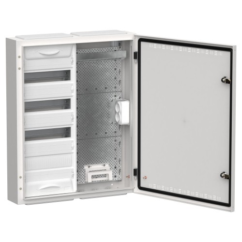 TITAN 5 Корпус комбинированный ЩРн-48 (2х48) 710х570х140мм IP30 белый IEK
