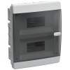 UNION Compact Корпус пластиковый ЩРВ-П-18 IP41 черная прозрачная дверь IEK