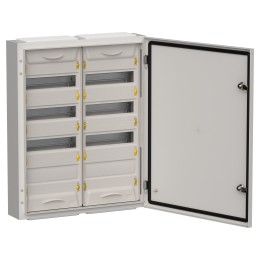 TITAN 5 Корпус металлический ЩРн-96 (2х48) 710х570х140мм IP54 серый (одна дверь)