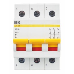 KARAT Выключатель нагрузки (мини-рубильник) ВН-32 3P 40А IEK