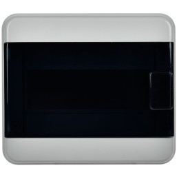 TEKFOR Корпус пластиковый КМПн-8 IP65 черная прозрачная дверь