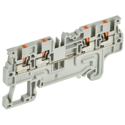 ARMAFIX Клемма пружин. Push-in CP-MC 4 вывода 1,5мм2 серая IEK