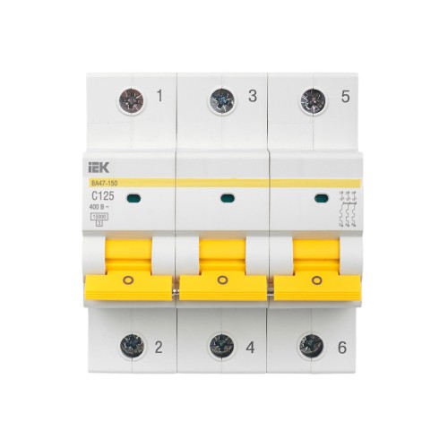 KARAT Автоматический выключатель ВА47-150 3P C 125А 15кА IEK