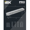 Светильник ДСП 2102 под светодиодную лампу 2хT8 600мм IP65 IEK