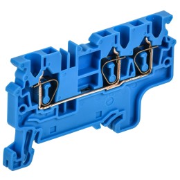 ARMAFIX Клемма пружинная CX2.5-3 BU 2,5мм2 трехконтактная синяя IEK