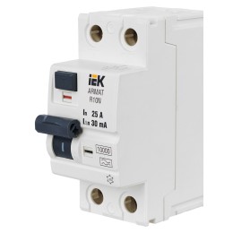ARMAT Выключатель дифференциального тока R10N 2P 25А 30мА тип A IEK