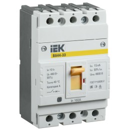 Выключатель автоматический ВА44-33 3Р 160А 15кА IEK
