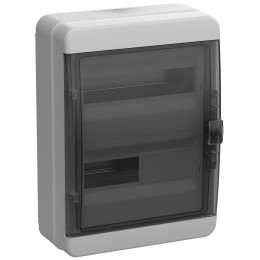 TEKFOR Корпус пластиковый КМПн-24 IP65 черная прозрачная дверь IEK