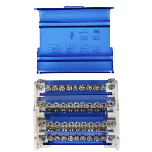 Шины на DIN-рейку в корпусе (кросс-модуль) ШНК 4х11 3L+PEN IEK