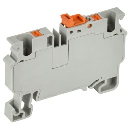 ARMAFIX Клемма пружин. Push-in CP-DT измерит. нож. разм. 4мм2 серая IEK