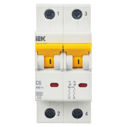 KARAT Автоматический выключатель ВА47-60M 2P C 6А 6кА IEK