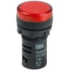 Лампа AD22DS(LED)матрица d=22мм красный 12В AC/DC IEK