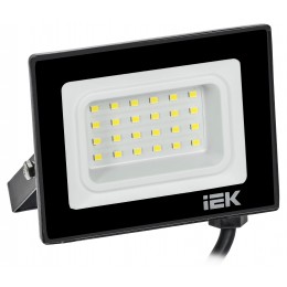 Прожектор СДО 06-20 светодиодный черный IP65 6500 K IEK