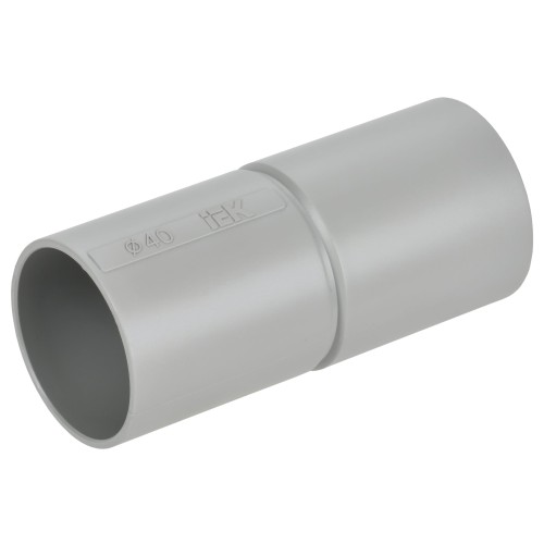 ELASTA Муфта труба-труба GI40G серая IEK