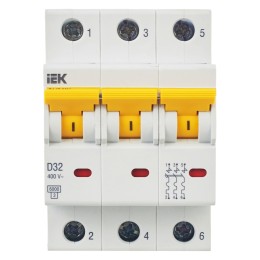 KARAT Автоматический выключатель ВА47-60M 3P D 32А 6кА IEK