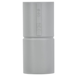 ELASTA Муфта труба-труба GI40G серая IEK