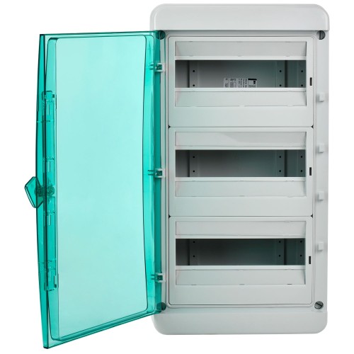 TEKFOR Корпус пластиковый КМПн-36 IP65 зеленая прозрачная дверь IEK
