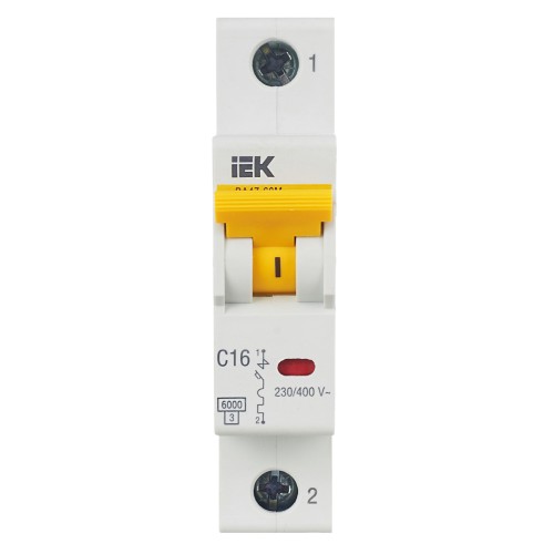 KARAT Автоматический выключатель ВА47-60M 1P C 16А 6кА IEK